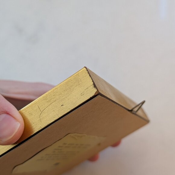 Vintage Italian Gold Leaf Picture on Street with Horse and Carriage - Picture 4 of 7